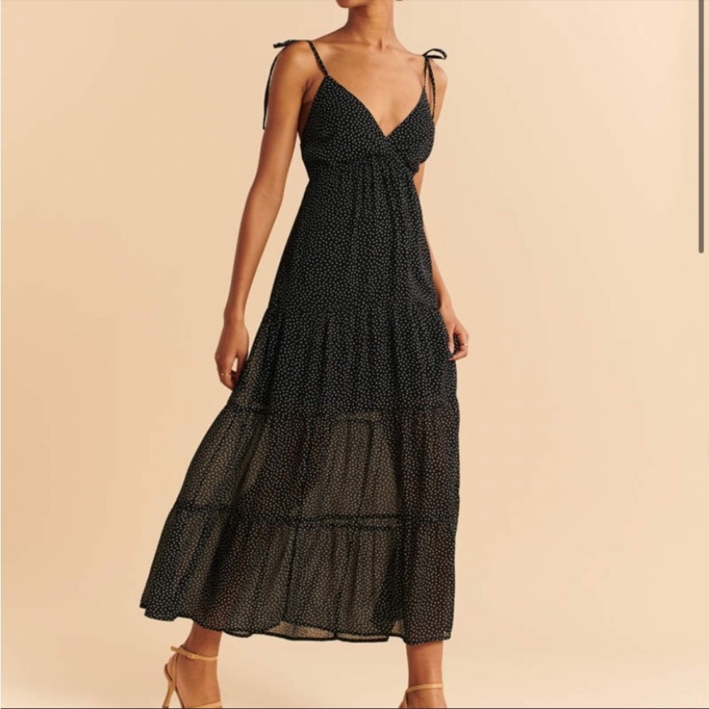 Abercrombie Tie Strap Maxi Dress